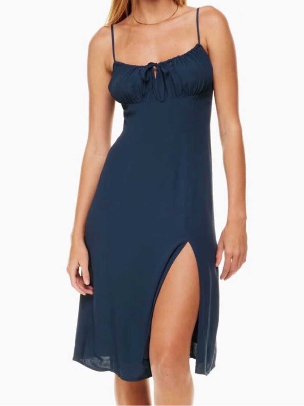 Aritzia Dress - Sunday Best- Delilah Gathered Busy Midi Dress- M